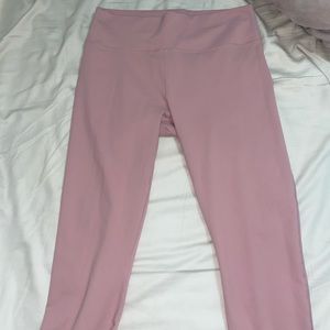 Fabletics light pink power hold leggings